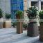 Simple and generous fiberglass flower pot