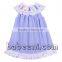 Cute bunny applique bishop girl dress