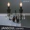 JANSOUL 2 bulbs black swing arm wall lamp