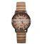 Top selling women Simulation Wooden Watch casual men Wooden Color Leather Strap Watch