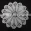 Pure color embroidered weaved placemat,