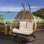 luxury outdoor double hanging swing chair