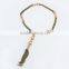 Fashion bronze multilayer chain bali tassel necklace wholesale
