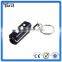 Novelty design easy carry portable mini digital lcd projector keychain clock