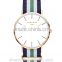2016Top Brand Fashion Watch luxury style watch men genuine leather stianless steel quartz rose gold wristwatch