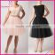 Wholesale invisable zipper high quality solid color women puffy tulle skirt, adult tulle skirt