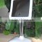 Square mirror with led