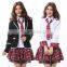 Girls School Uniform Suit Blazer Jacket and Skirt suits