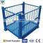 4 Layers Folding Wire mesh container galvanizing welding container,Metal storage cage container