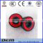 black plated red rubber seal ABEC-11 ball bearing 608