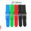 18mm 20mm 22mm 24mm Sport Silicone Watch Bands Strap With Stitching