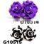 baby rose flower felt hair clip wholesale