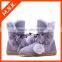 2015 New design buckle fastener sweet plush snow boots shoes
