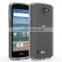 Samco Scratch Resistant Hybrid Clear Hard PC Back Panel + Soft Colorful TPU Bumper Phone Case For LG K4