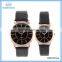 Stylish OEM ladies wrist watches with leather band