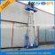Single person manual push vertical platform lift