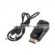 H-DMI to VGA with Audio Cable Adapter Male To Female Converter For PC/TV/for Xbox 360 for PS3