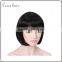100% high resistant fiber short straight synthetic hair bob wig for party