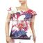 floral printed t shirt women t shirt design OEM