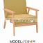 Popular Comfortable Sofa Chair Wooden Armchair