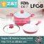 Colorful aluminium korean ceramic pot with lid