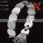 Women's High Polishing Stainless Steel Bracelet Trendy Romantic Link Wrist Silver Bangle