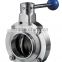 SS304 Stainless Steel Sanitary Butterfly Valve
