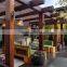 recycled backyard outside hollow composite wood decking wpc decking outdoor gazebo garden tent