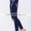 custom 88% nylon 12% spandex blue tight women yoga clothing
