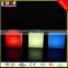 RGB Color Changing LED Cube / LED Cube Chairs / Light Glowing Cube Seat For Outdoor