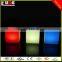 LED Plastic Cube Stool/RGB Light Colors Changing LED Cube For Sitting