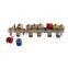 Wooden mini block toy train