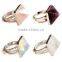 2016 New Design quartz crystal point finger rings prism crystal pendant rings for gift