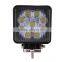 New Type Square Auto Led off Road Light Cheap Price 27w Led Work Light