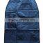 Seat Back Storage Bag Organizer Children Protective Anti Kicking Padded Mat, Black