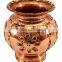 Indian Handmade Pure Copper Designer Kalash Pot For Use Pooja Home Decorate