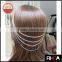Kim Kardashian Two Comb Women Multi Metal Wave Head Chain 3 Color Hair Chain RH11408