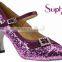 Spark purple Rhinestone/Crystal & Elite standard ballroom dance shoe by Suphini company