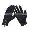 Black smart phone touch screen gloves for men
