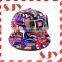 Custom design 6 panel wholesale floral snapback hat
