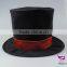 Black flannelette tall hat magic show hat halloween party hat