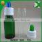 trade assurance green 30ml round glass dropper bottles with white cap