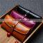 fancy genuine leather long style woman clutch wallet oem wallet