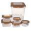 Airtight food storage with lock,plastic food storage box