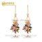 Wholesale 925 sterling silver tourmaline earrings, bridal jewellery earrings