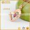 Fashion jewelry 18K real gold plated jewelry, Natrual red corundum pendant jewelry for women