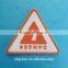 White PVC rubber logo label for kit bag