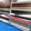 leather supplier promote cheap price PVC sofa leather for chair cover, car seat with knitting backing