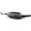 clear sound wired 2 pin acoustic black acoustic walkie talkie in-ear earpieces