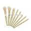 8pcs vacuum coating metal bling rose gold makeup brush wholesale